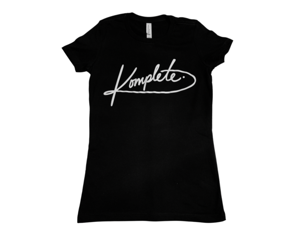 Women Black Logo Tee